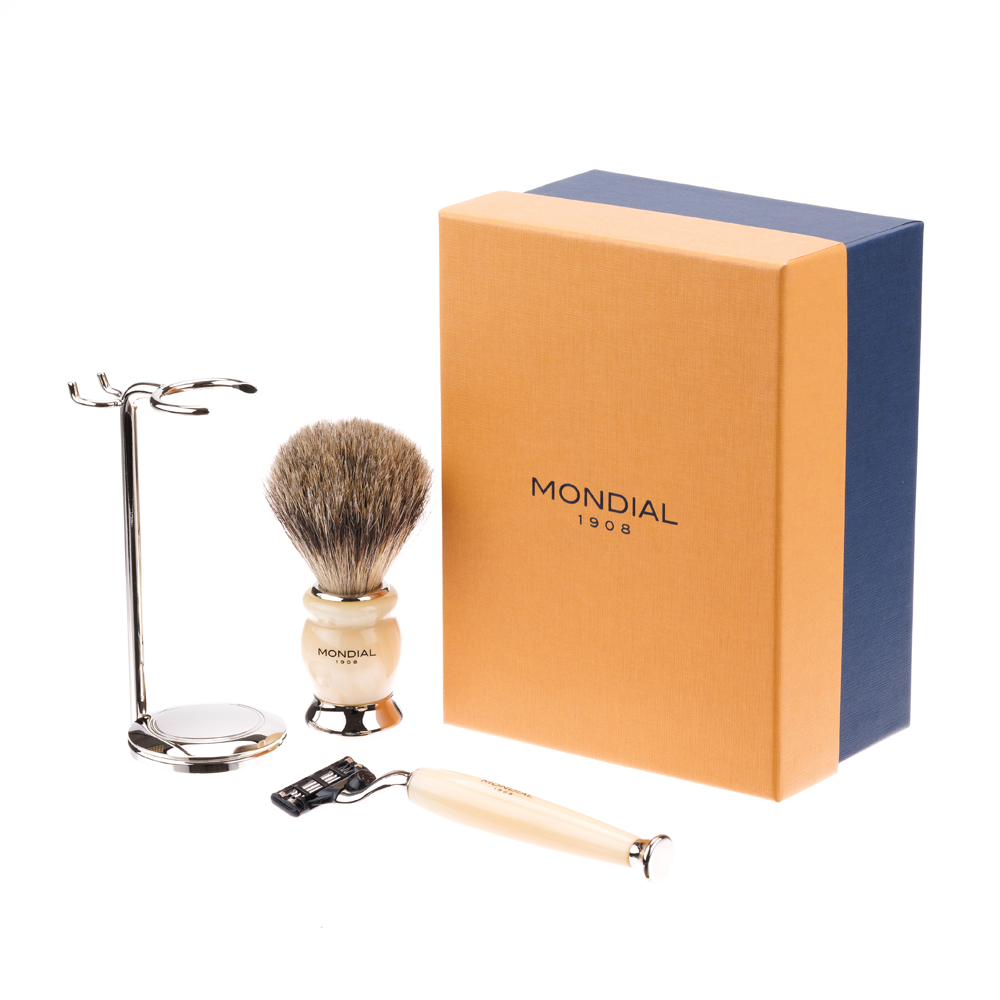 Бритвенный набор: станок, помазок, подставка MONDIAL KRON-PR-HAM-II-M3