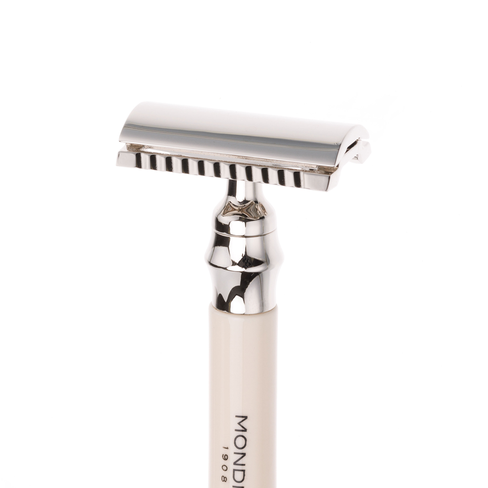 Бритвенный набор: классический Т-образный станок, помазок, подставка MONDIAL ST-335-AST