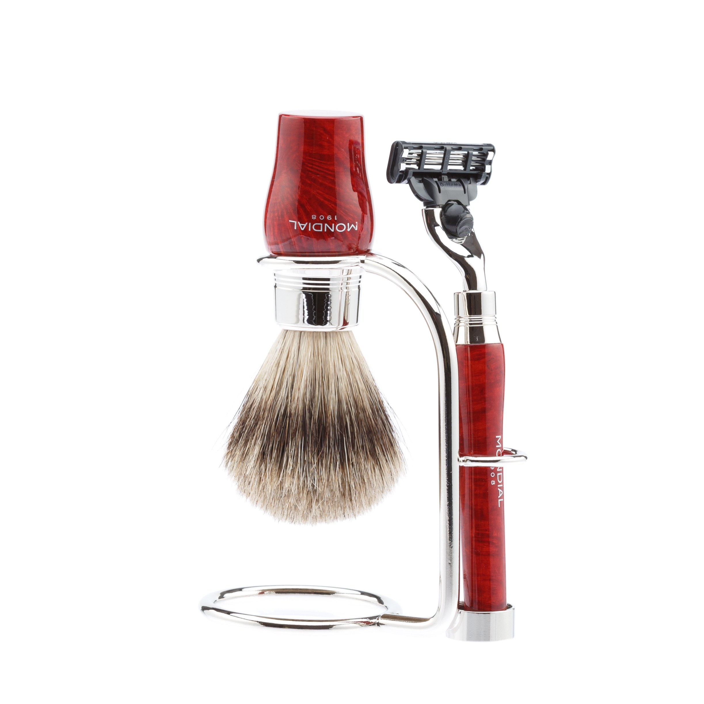 Бритвенный набор: станок, помазок, подставка MONDIAL ST-VIE-R-II-M3