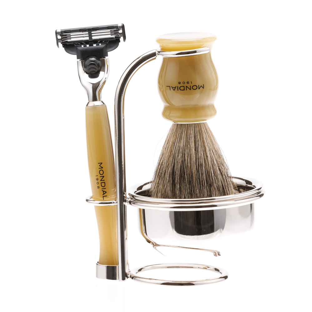Бритвенный набор: станок, помазок, подставка, чаша MONDIAL TREE-PRC-603-STK-NK-M3